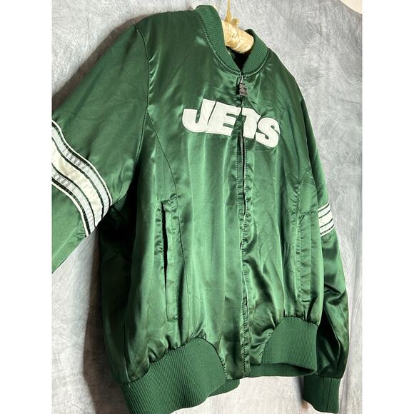 New York Jets Boys Starter Football Jacket Coat XXL (Women’s M/Men’s Small) - Picture 3 of 16